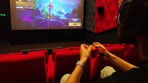 Korean Cinema Hall allowing gamers to use the auditoriums because of COVID-19 restrictions.