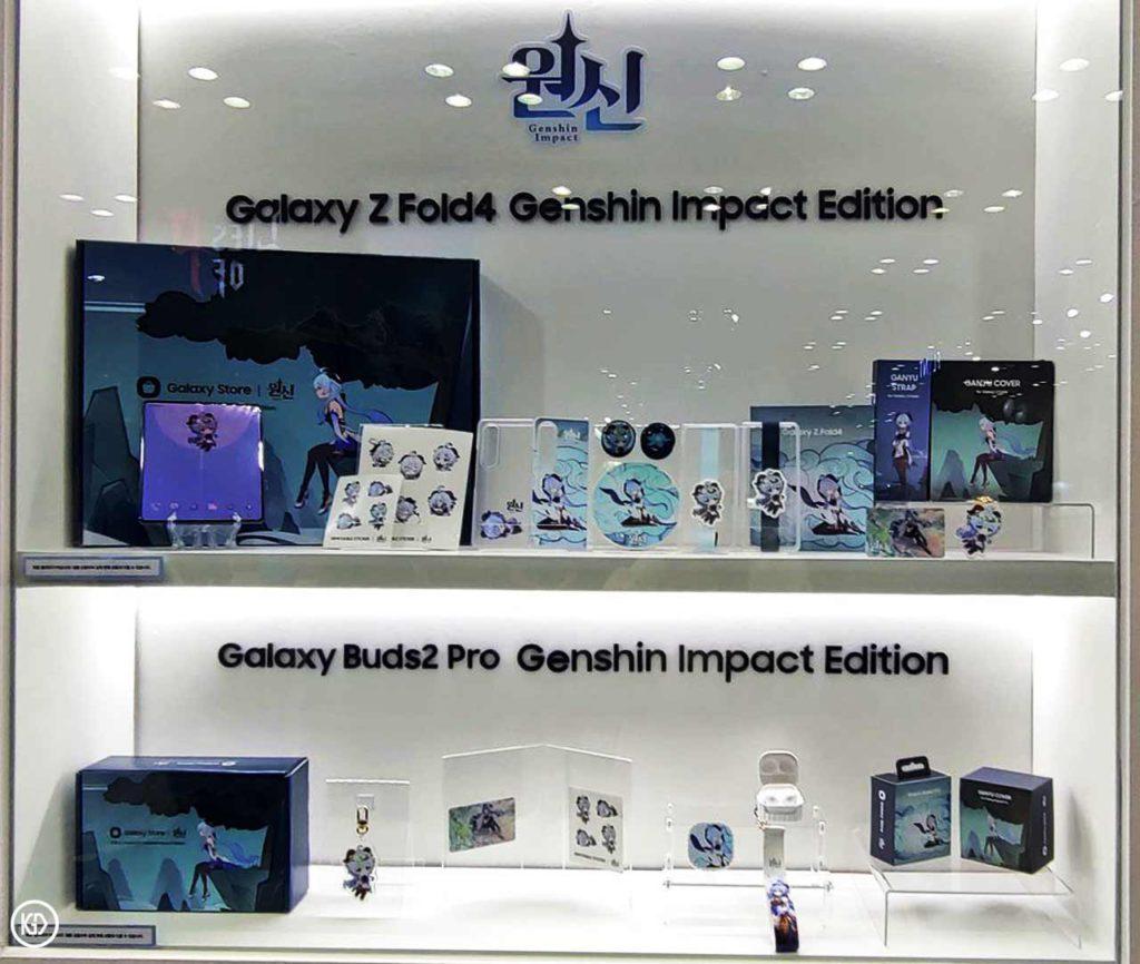 Samsung x Genshin Impact collab promotion display at the 2022 G-Star. | Twitter