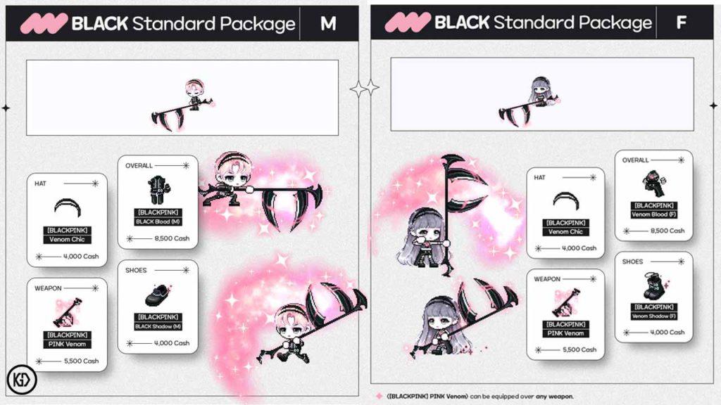 BLACK Standard Package edition for Maplestory x BLACKPINK collab. | Maple SEA