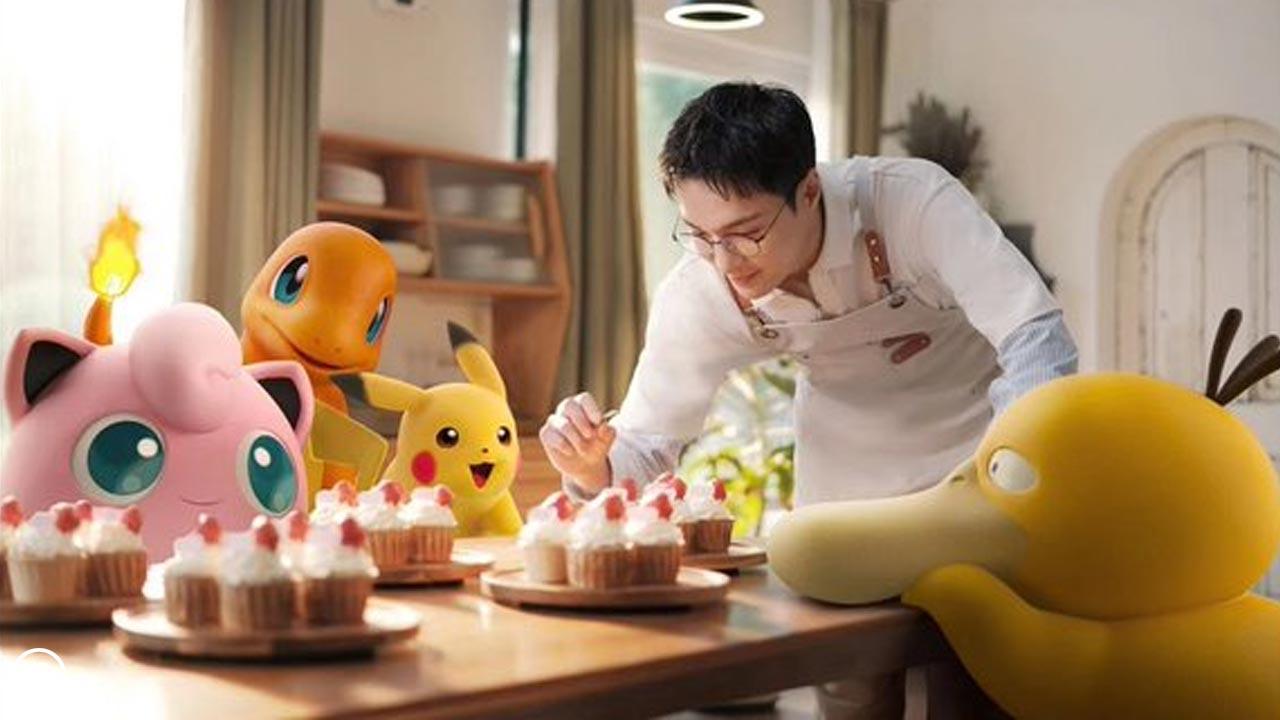 Lay Zhang, the center collaboration artist for Pokémon Party”. | Twitter